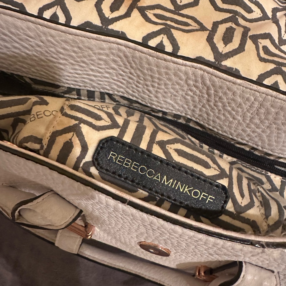 Rebecca Minkoff White and Rose Gold Handbag - Picture 4 of 4